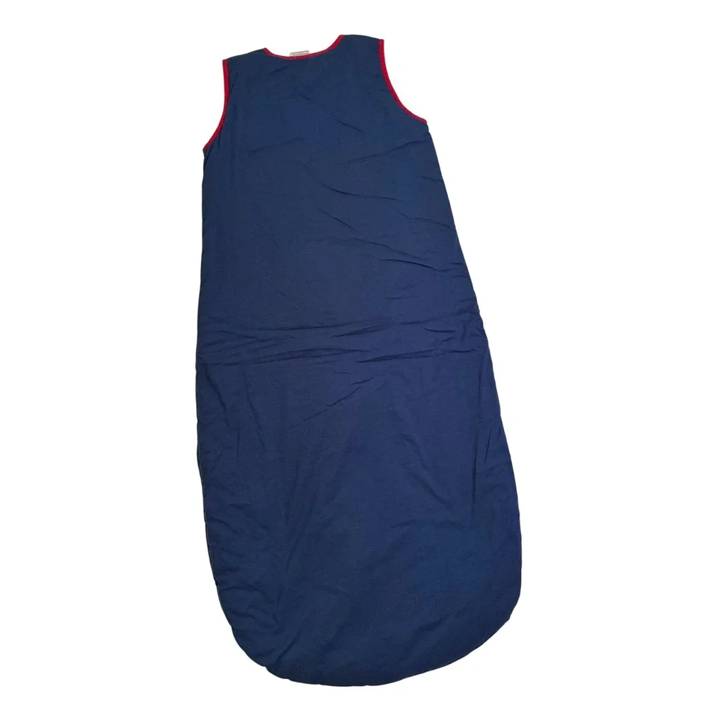 Baby DeeDee Sleep Nest Sleeping Sack L 18-36M Navy Red Zip Wearable Blanket